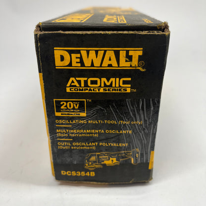 New DeWalt DCS354B 20V MAX Cordless Oscillating Multi-Tool XR