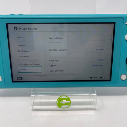 Nintendo Switch Lite Handheld Game Console Only HDH-001 Turquoise