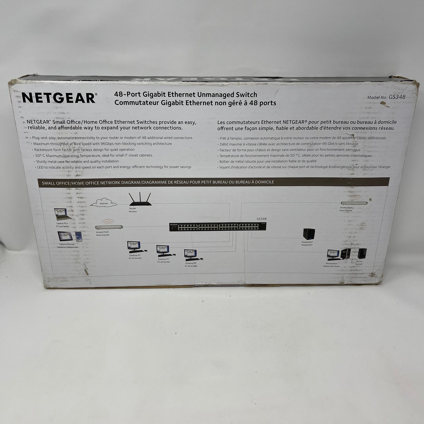 Netgear 300 Switch Series 48-Port Gigabit Unmanaged Switch GS348