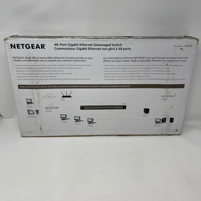 Netgear 300 Switch Series 48-Port Gigabit Unmanaged Switch GS348