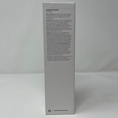 New Google Nest Doorbell Camera BATTERY