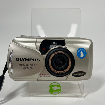 Olympus StylusEpic Zoom 80 20MP Compact Film Camera LEE-PCG637 [UNTESTED]