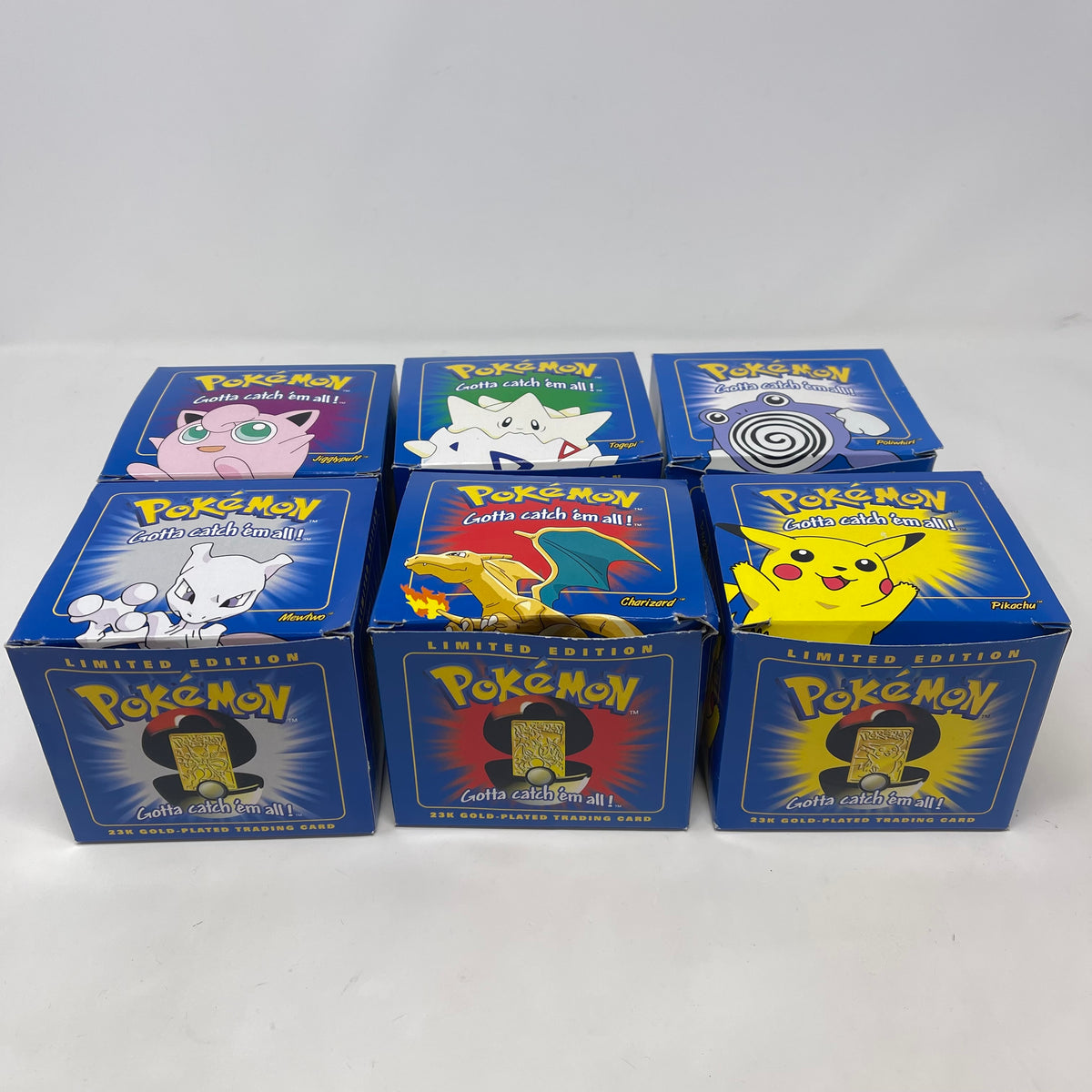 Pokemon 1999 Burger King 23K Gold Full Set