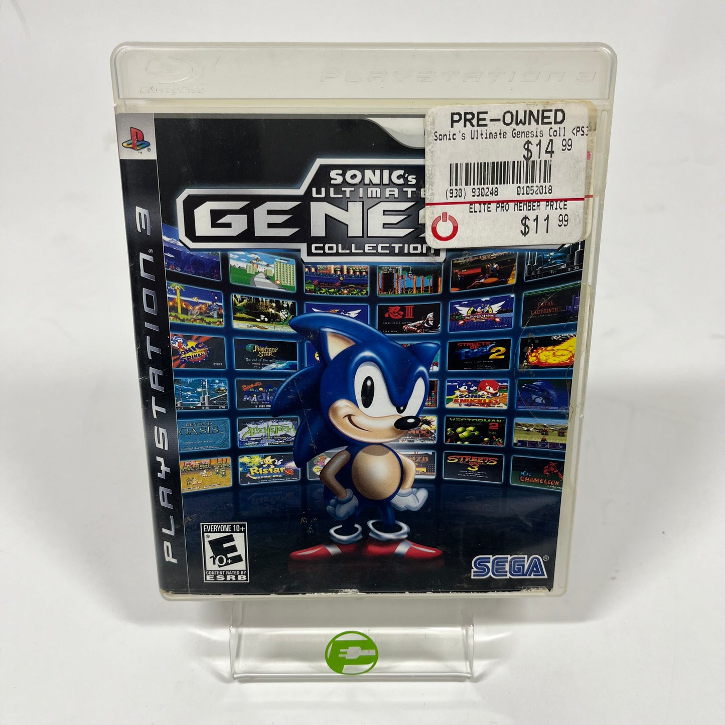 Sonic's Ultimate Genesis Collection Greatest Hits Sony PlayStation 3 PS3, 2009