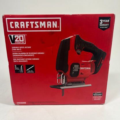 New Craftsman CMCS600B 20V MAX DC Variable Speed Jig Saw