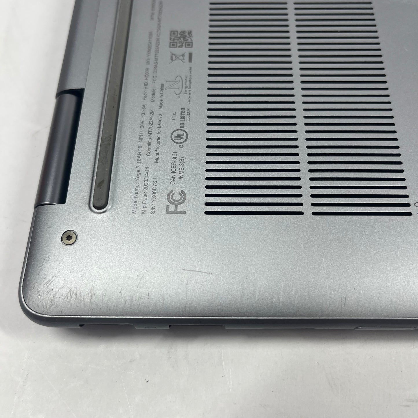 Lenovo Yoga 7 16ARP8 16" Ryzen 5 7535U 2.9GHz 8GB RAM 512GB SSD