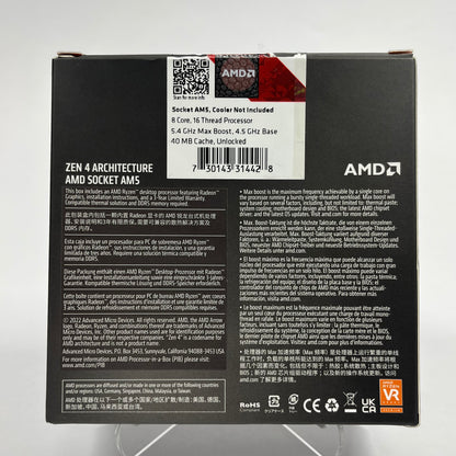 AMD Ryzen 7700X 4.50Ghz 8 Core 100-000000591 16 Thread AM5