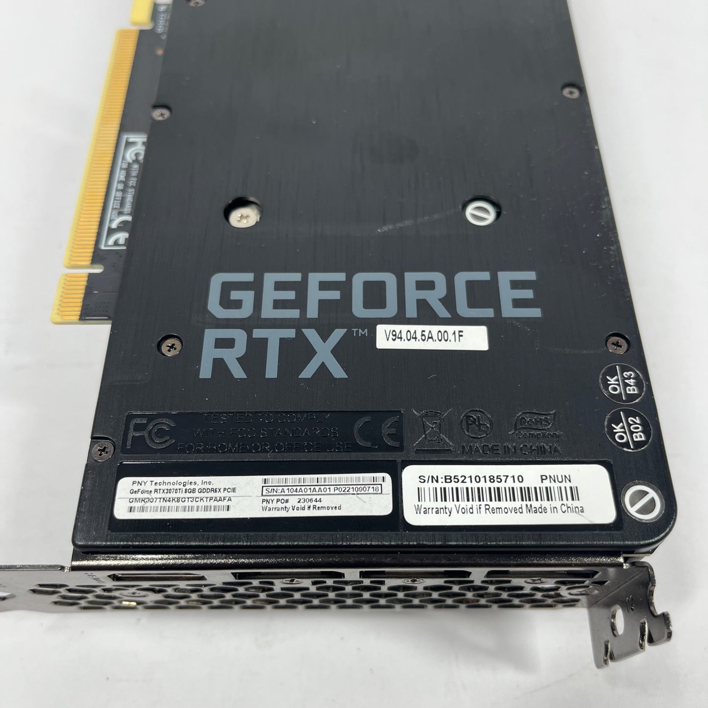 PNY GeForce 3070Ti 8GB XLR8 GDDR6X Graphics Card GMR307TN44K8GT3CKTPAAFA