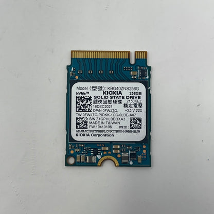 KIOXIA 2230mm Solid State Drive  256GB M.2 NVMe Gen 3.0 x 4 SSD KBG40ZNS256G