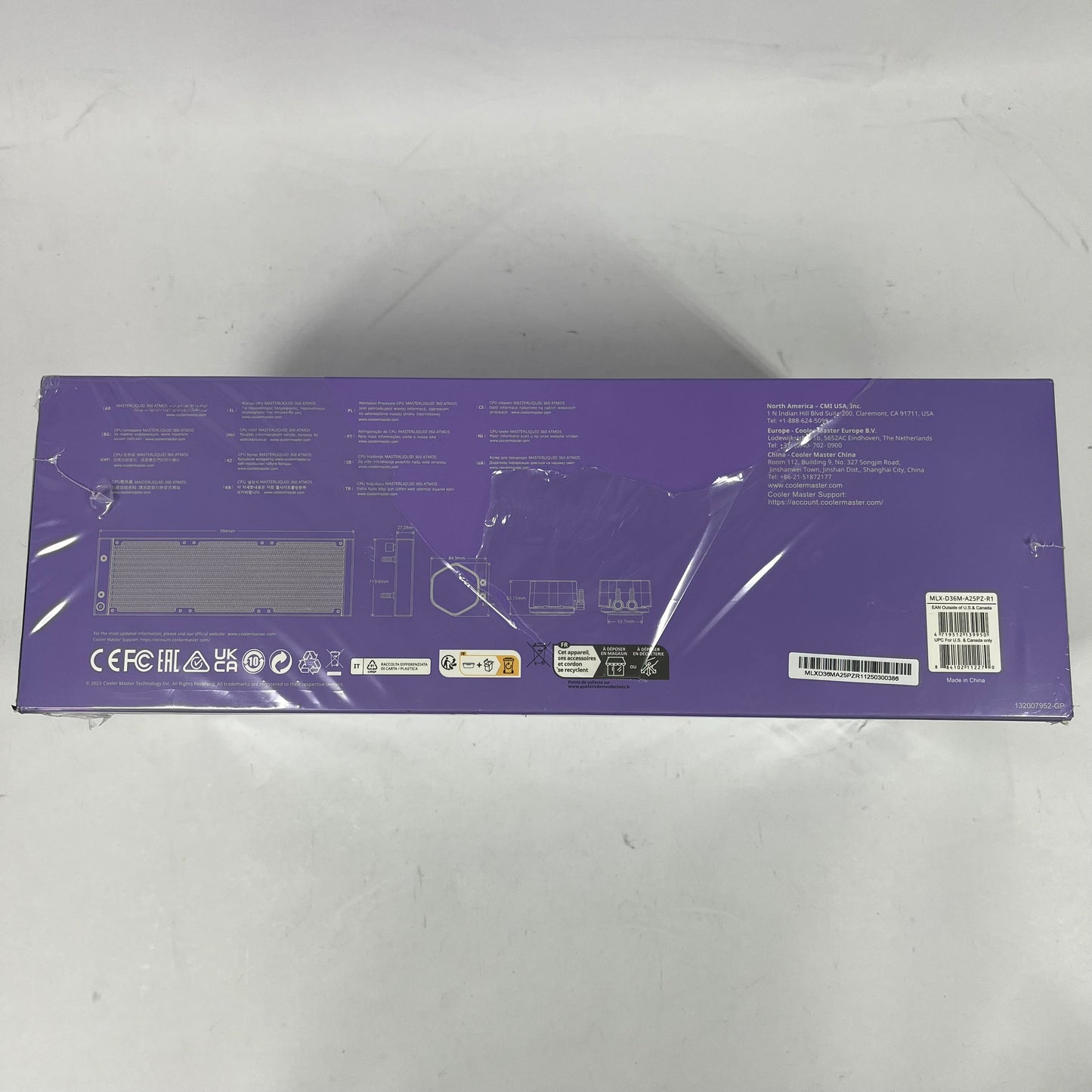 New Cooler Master MASTERLIQUID 360 ATMOS AIO CPU Cooler MLX-D36M-A25PZ-R1