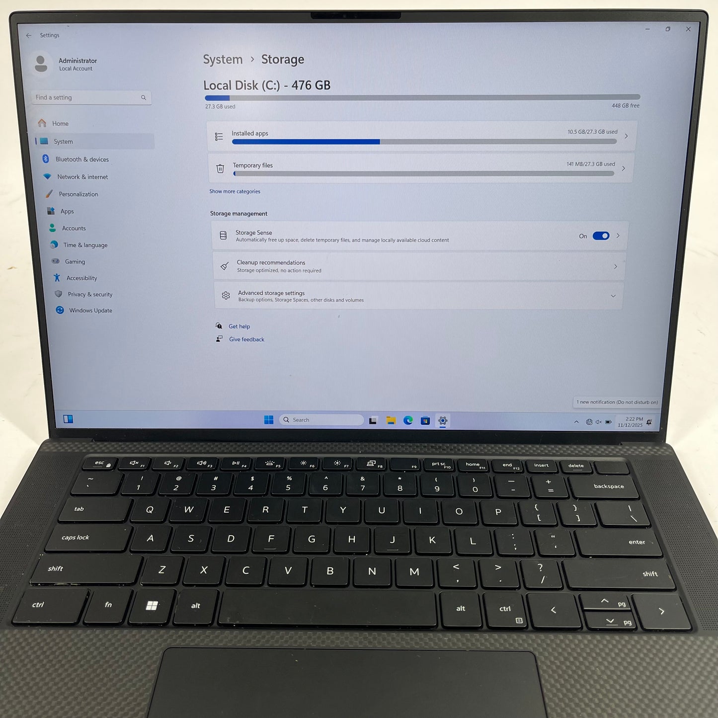 Dell XPS 15 9520 15.6" i5-12500H 2.5GHz 16GB RAM 512GB SSD