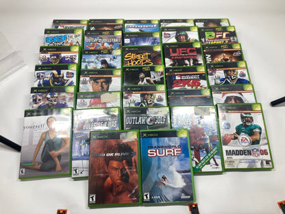 Lot of 32 Microsoft Original Xbox Games