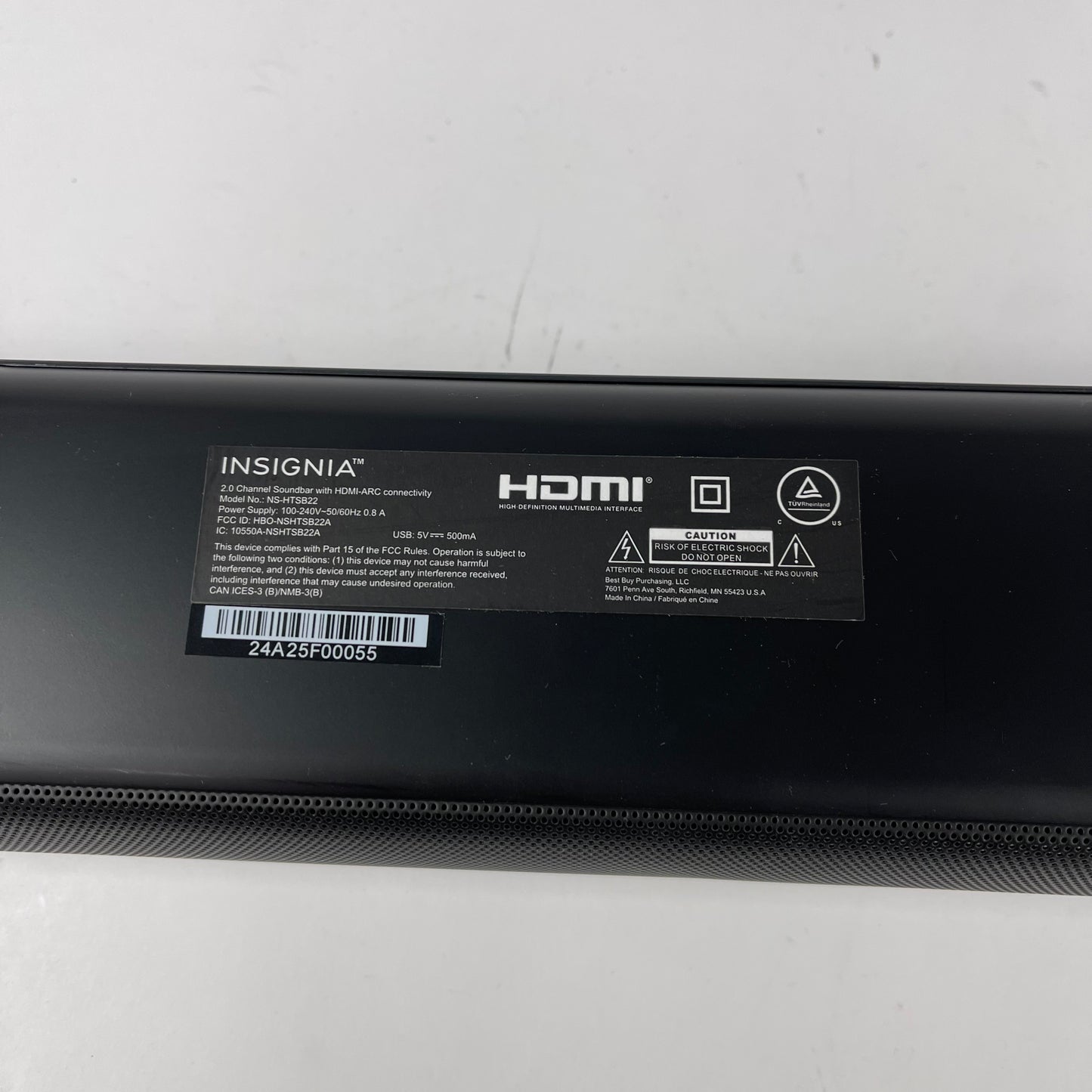 INSIGNIA NS_HTSB22 2.0 Channel Soundbar With HDMI-ARC Connectivity