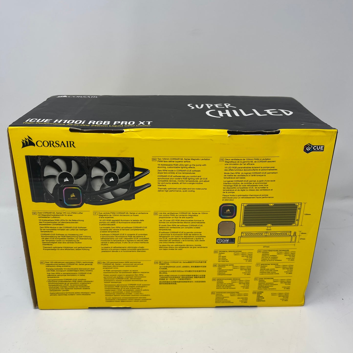 Corsair iCue H100i RGB Pro XT CPU Coooler CW9060043WW
