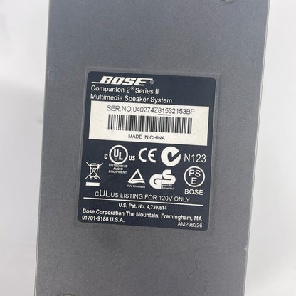 Bose Companion 2 Series II Computer Speaker Black 40274