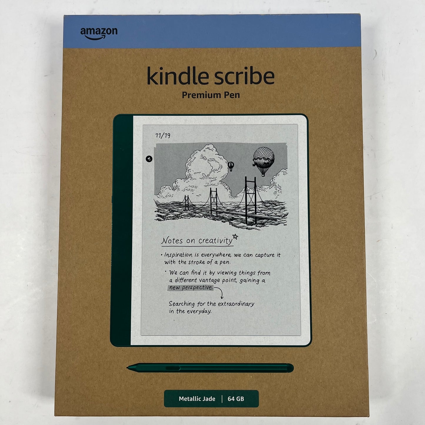 New Kindle Scribe Premium Pen 64GB Metallic Jade C4A6T4
