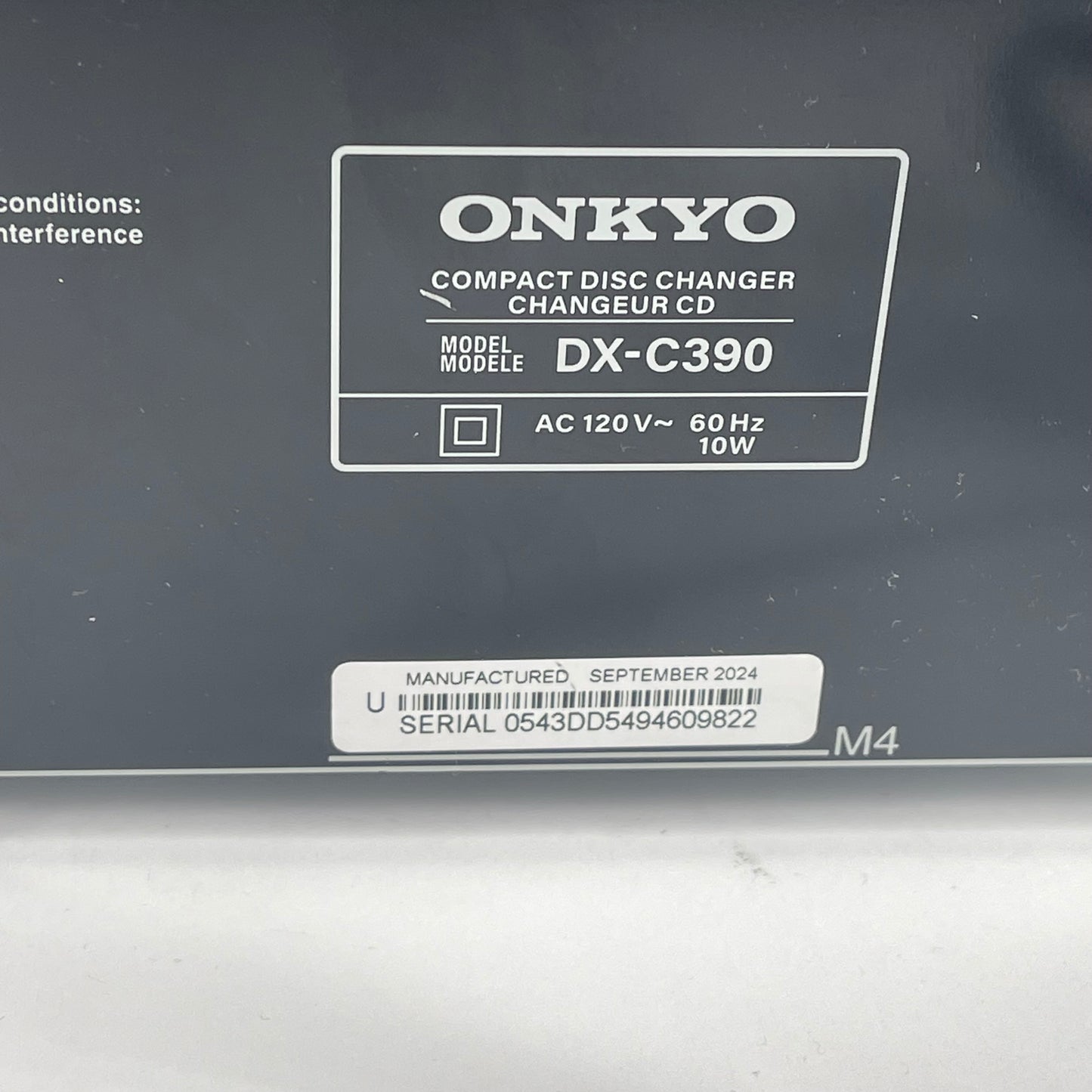 ONKYO Compact Disc Changer DX-C390
