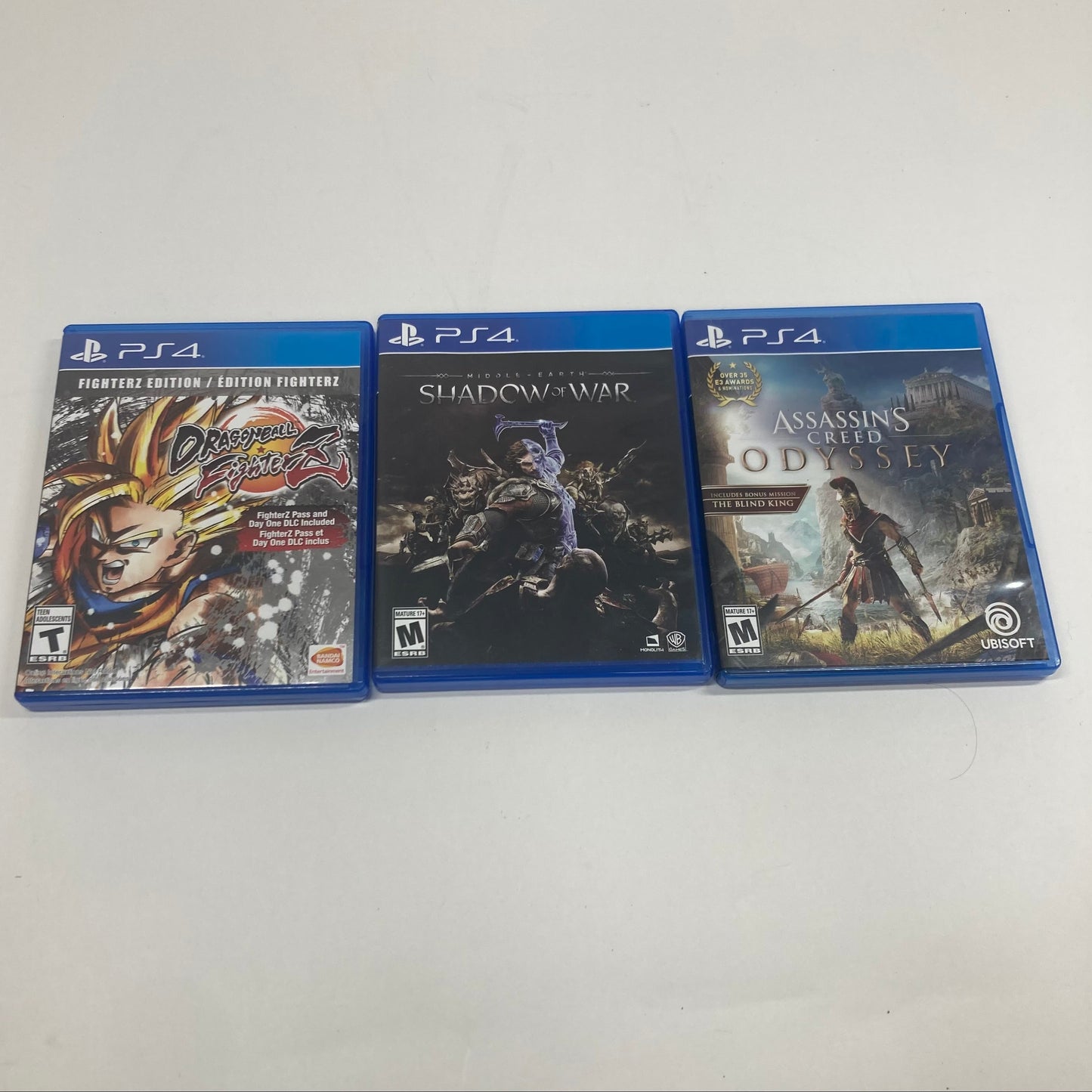 Lot of 3 Sony  PS4 Games