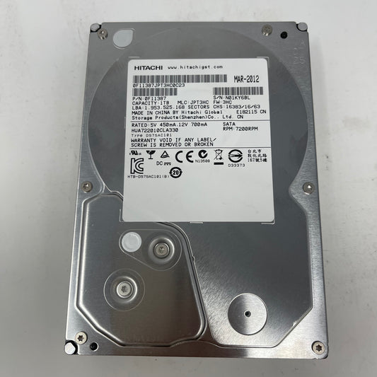 Lot of 4 Hitachi 1TB HHD Hard Disk Drive 0F11387