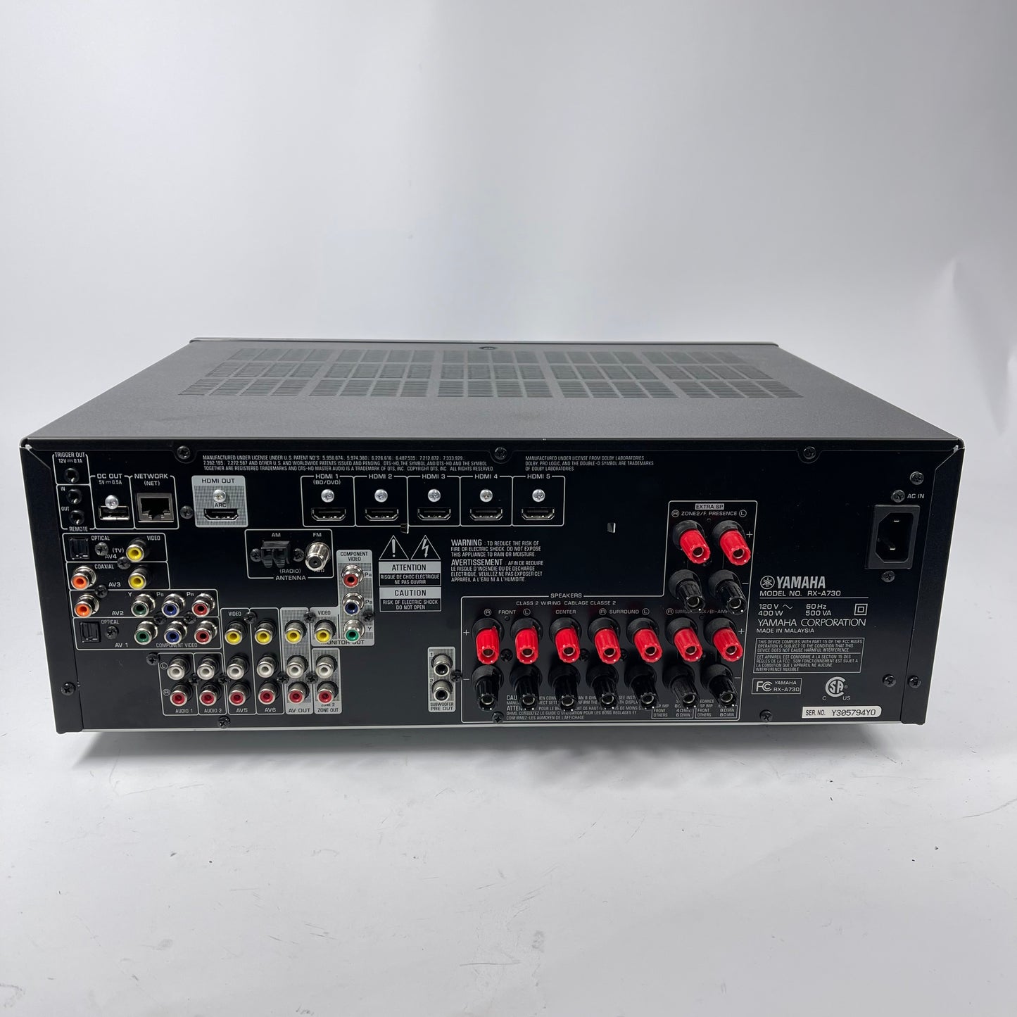 Yamaha Aventage AV Receiver / Ampli-tuner Audio Video RX-A730