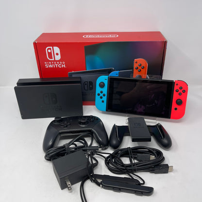 Nintendo Switch v2 Console Gaming System HAC-001(-01)  Red/Blue