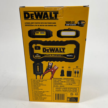 DeWalt Lithium Jump Starter with USB Power Bank