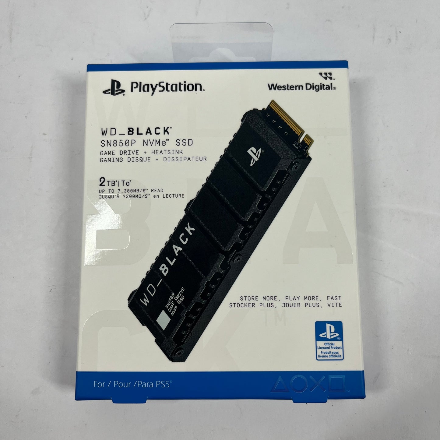 New Sony Playstation 5 PS5 SN850P NVMe SSD 2TB White/Black SN850P