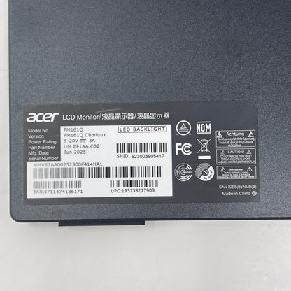 Acer PM161Q LCD Portable Monitor PM161Q