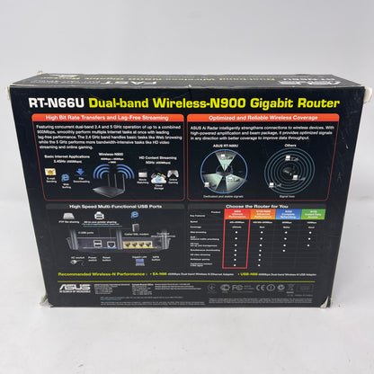 ASUS Dark Knight Double RT-N66U Dual Band WIFI 4 35555810 Gigabit Router