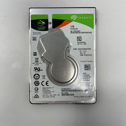 Seagate 2.5" FireCuda 1TB SATA III 6Gbps HDD ST1000LX015