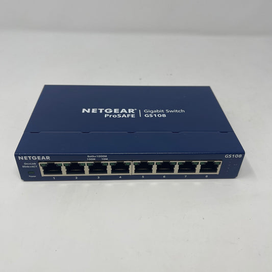 Netgear ProSafe GS108 8-Port Gigabit Desktop Switch GS108V4