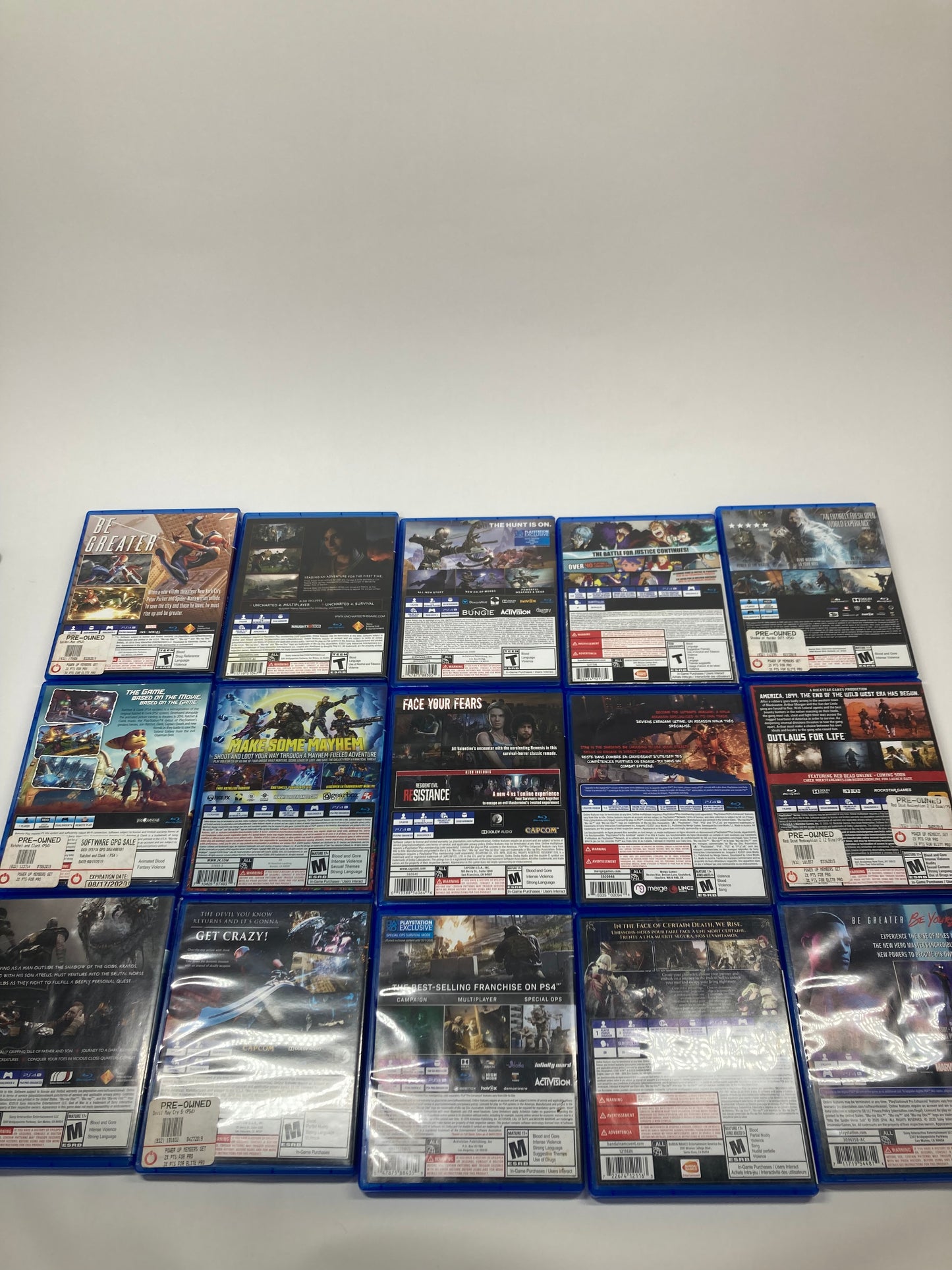 Lot of 15 Sony PlayStation 4 PS4 Games