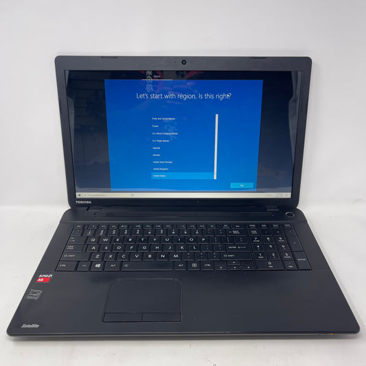 Toshiba Satellite  C75D-B 17.3" A6-6310 1.8GHz 8GB RAM 750GB HDD