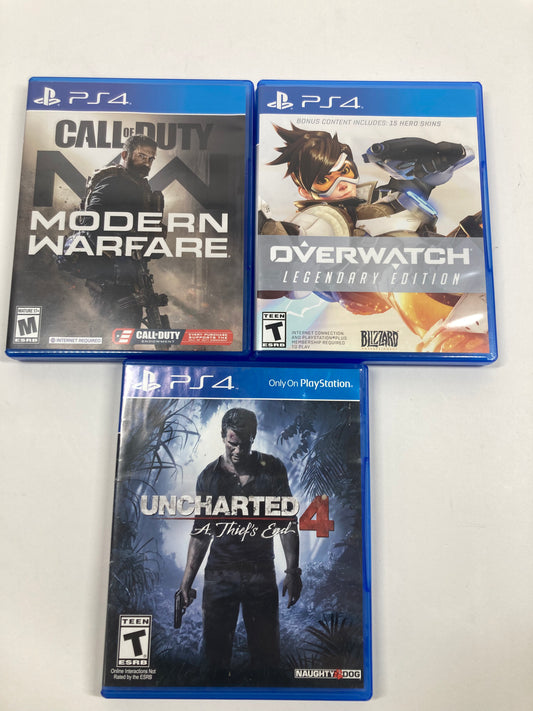 Lot of 3 Sony PlayStation 4 PS4 Games