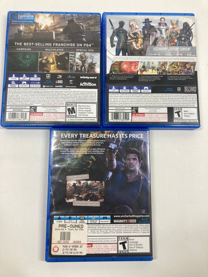 Lot of 3 Sony PlayStation 4 PS4 Games