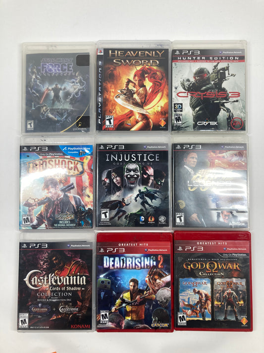 Lot of 9 Sony PlayStation 3 PS3 Games