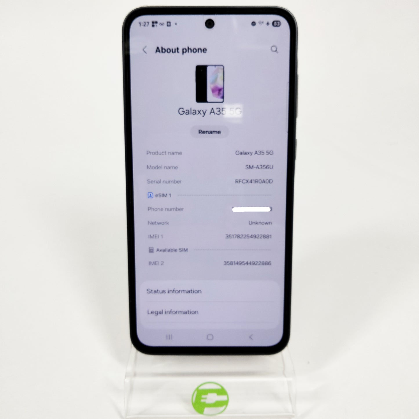 Unlocked Samsung Galaxy A35 5G 6GB RAM 128GB SM-A356U Aura Blue