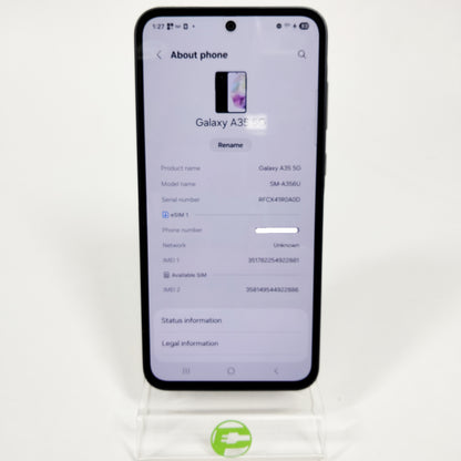 Unlocked Samsung Galaxy A35 5G 6GB RAM 128GB SM-A356U Aura Blue