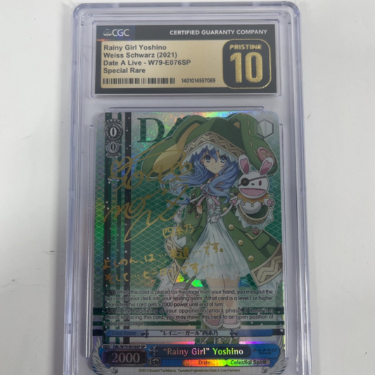 Rainy Girl Yoshino Date A Live SR Signed - CGC Rated 10!