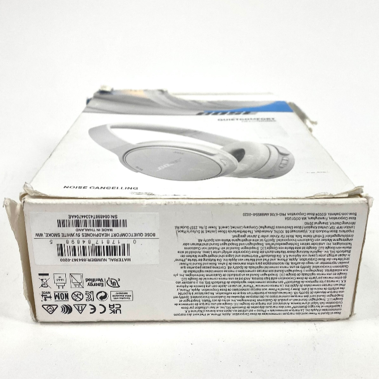 Bose QuietComfort Over-Ear Noise Cancelling Bluetooth Headphones White