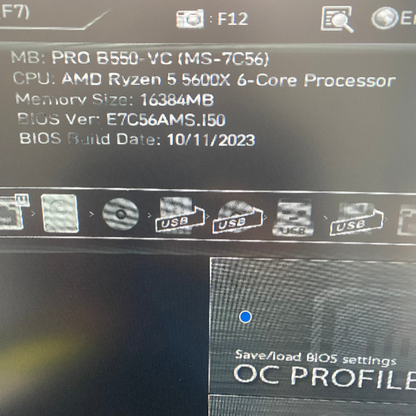 NZXT ms-7c56  Ryzen 5 5600X 4.6GHz 16GB RAM 1TB NVMe SSD GeForce RTX 4070