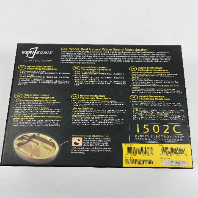 VeriSonix 1502C Hybrid Electrostastatz Black